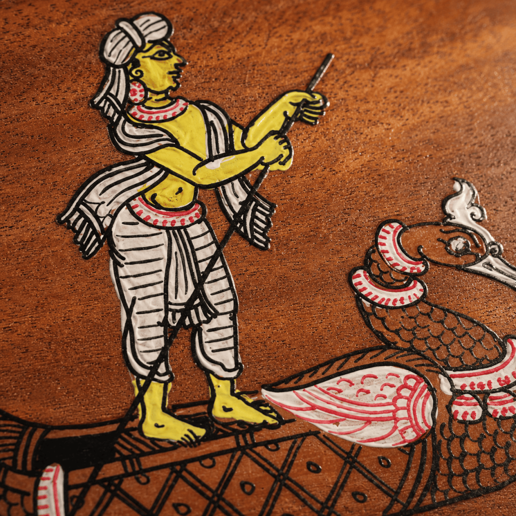 Mythological Wooden Tea Coaster Set