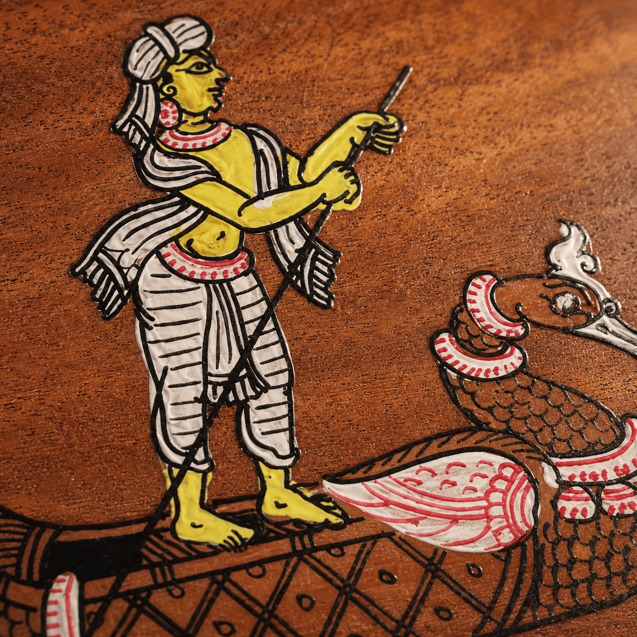 Mythological Wooden Tea Coaster Set - Image 2