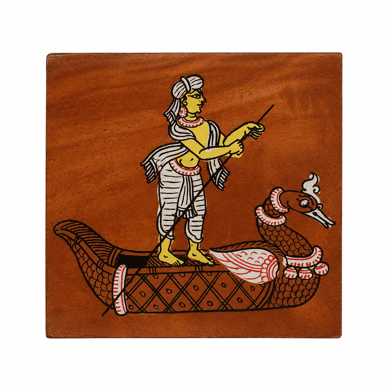 Mythological Wooden Tea Coaster Set - Image 1