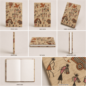Tribal Print Cotton Paper Journal - Image 2
