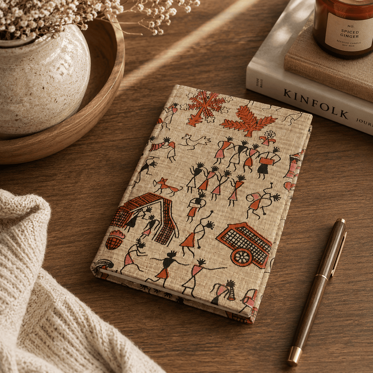 Tribal Print Cotton Paper Journal - Image 4