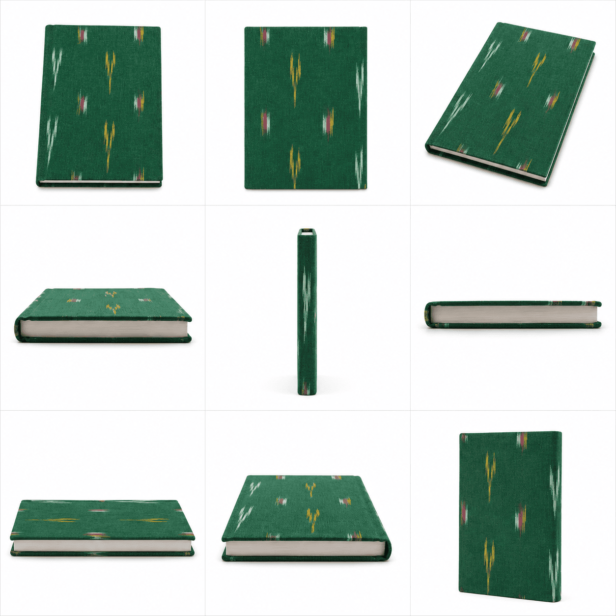 Green Ikat Handloom Journal - Image 3