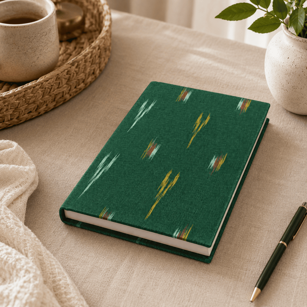 Green Ikat Handloom Journal