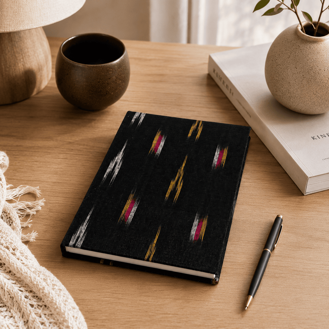 Black Ikat Handloom Journal - Image 2