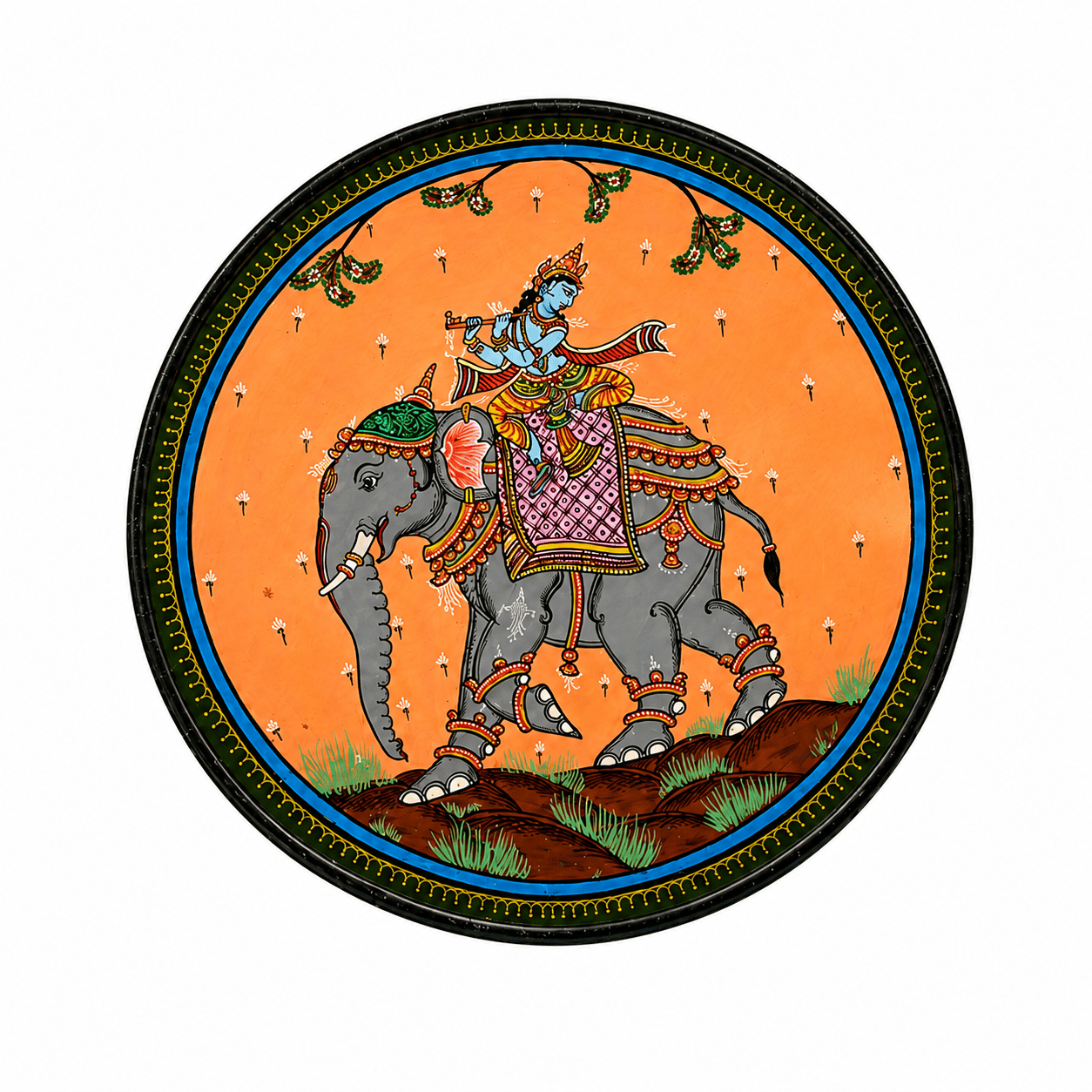 Odisha Traditional Folk Art Plate - Image 1