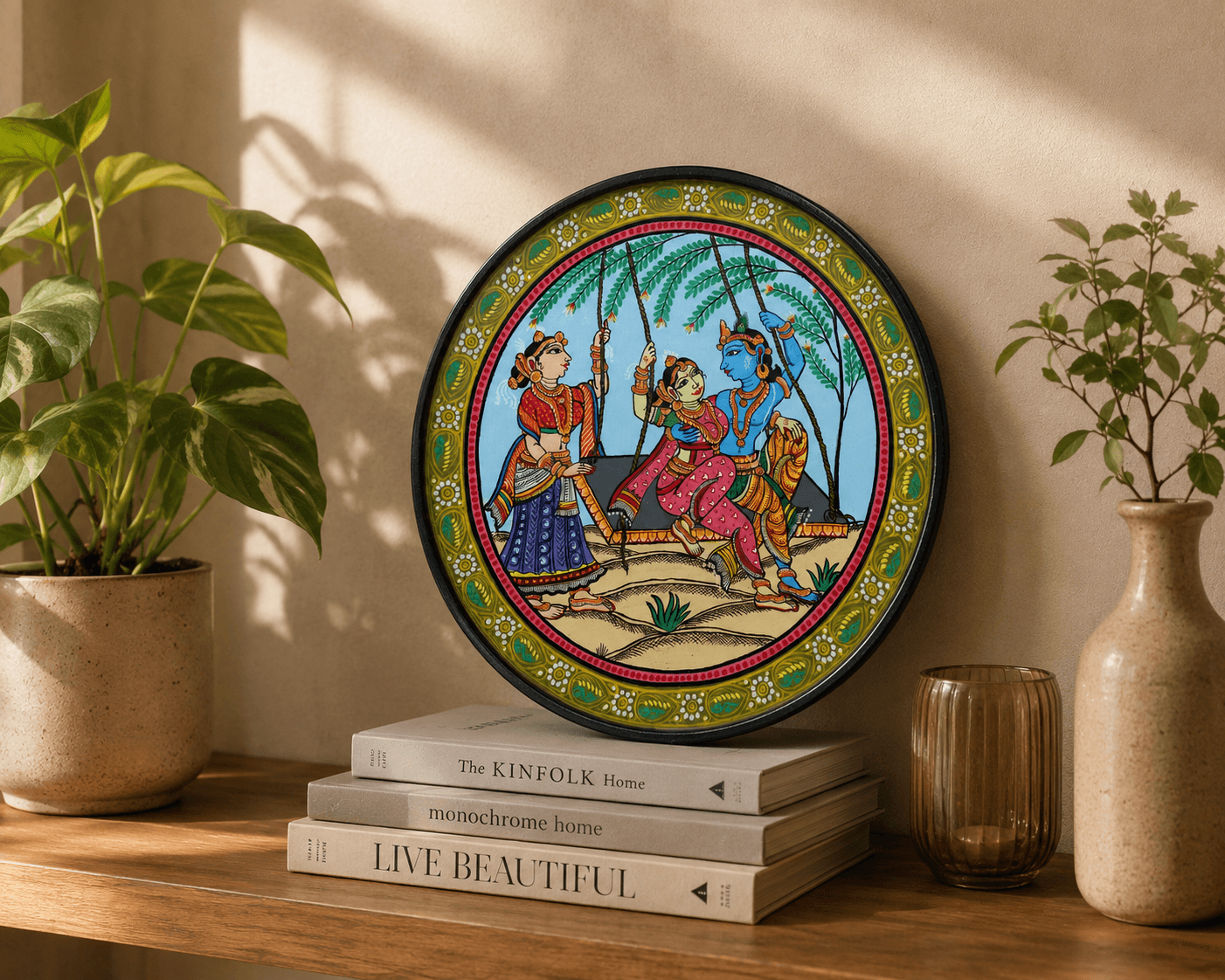 Odisha Folk Art Pattachitra Plate - Image 4