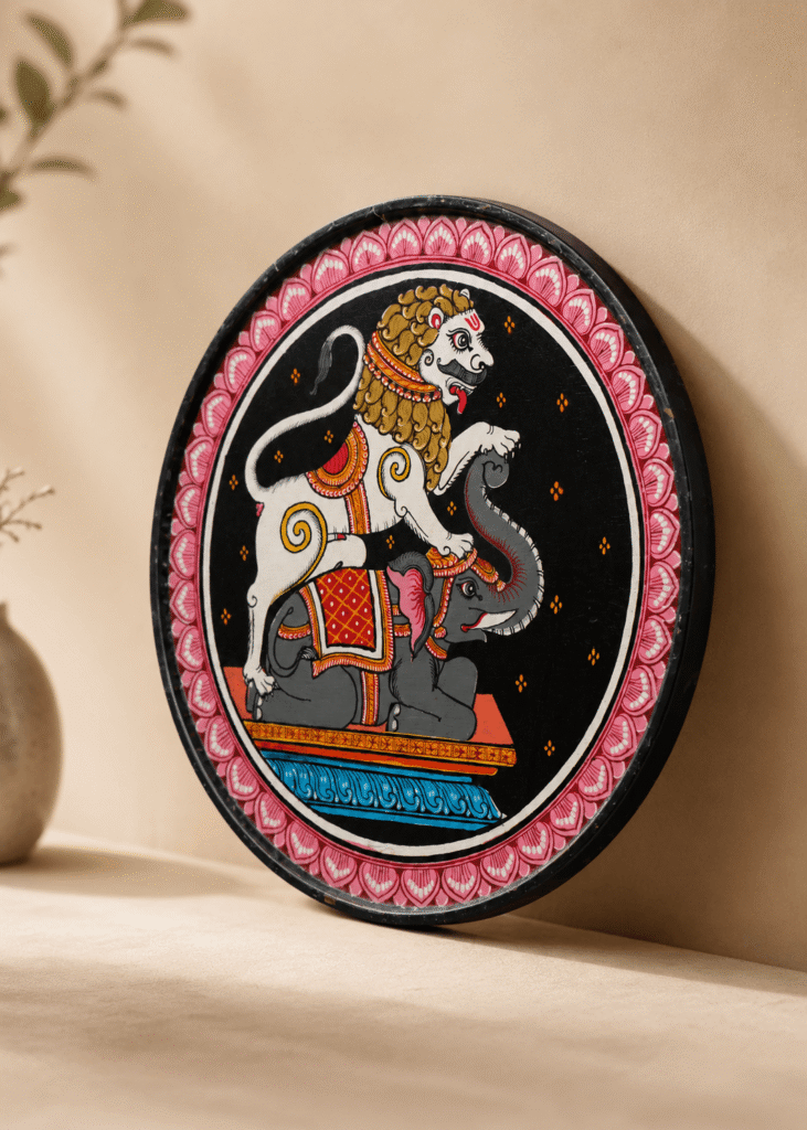 Tribal Pattachitra Folk Art Plate