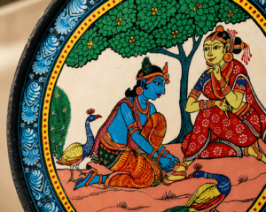Odisha Heritage Pattachitra Art Plate - Image 3