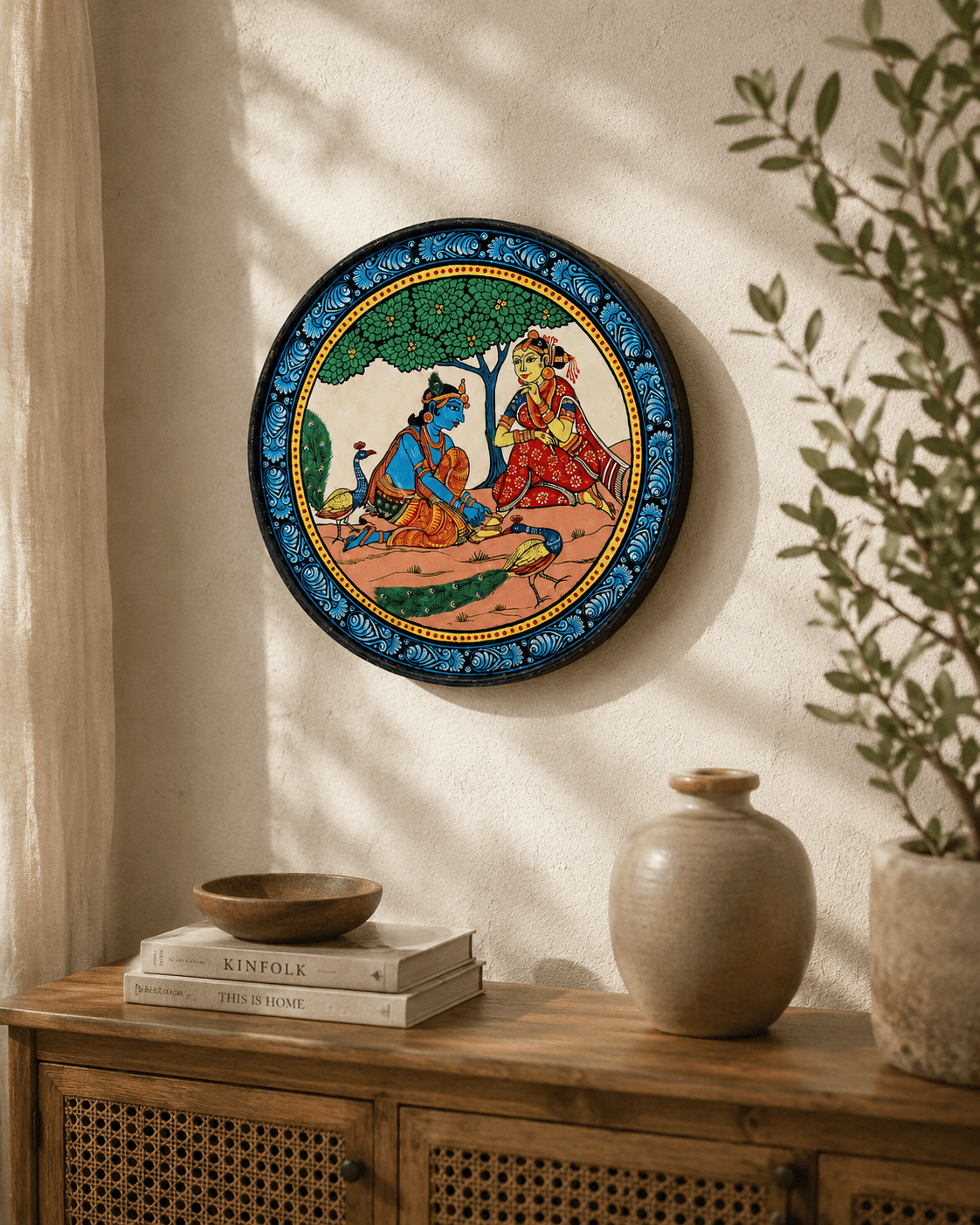 Odisha Heritage Pattachitra Art Plate - Image 2