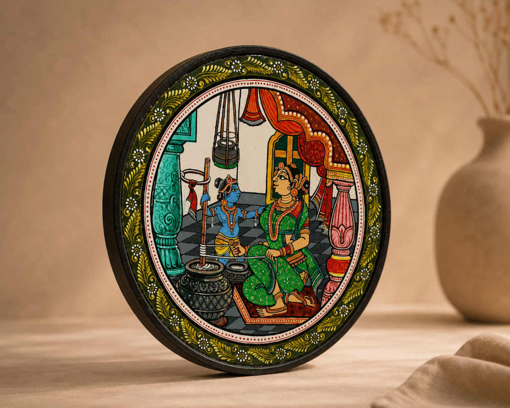 Odisha Pattachitra Traditional Art Plate
