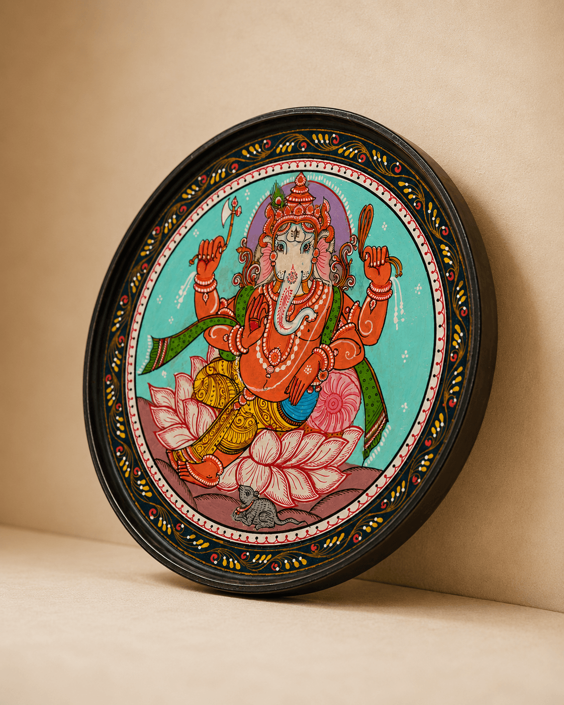 Ganesha Pattachitra Wall Plate - Image 4