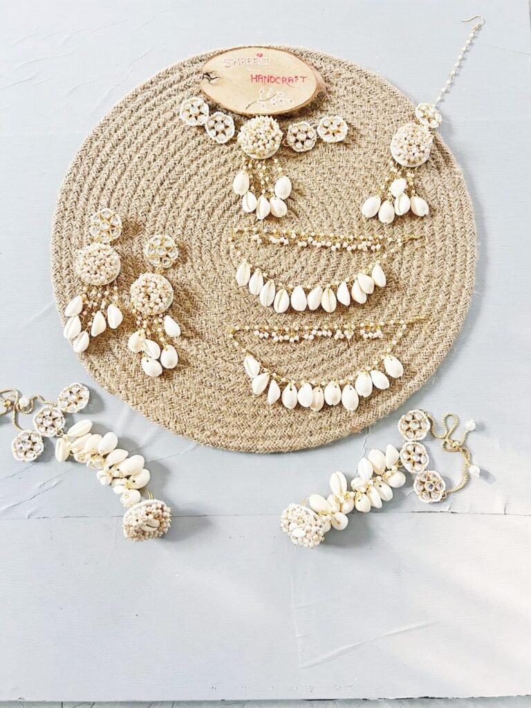 Cowrie Shell Bridal Jewelry Set
